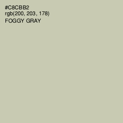 #C8CBB2 - Foggy Gray Color Image